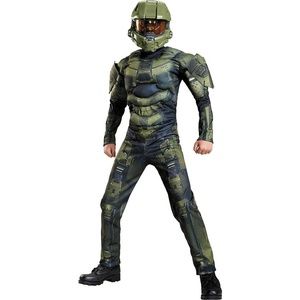 Boys Master Chief Muscle Costume Classic - Halo